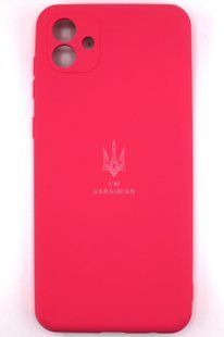 Силіконовий чохол для Samsung A04 (A045) яскраво рожевий Soft Silicone Case Full Ukrainian Spirit (бампер) 1751102722 фото