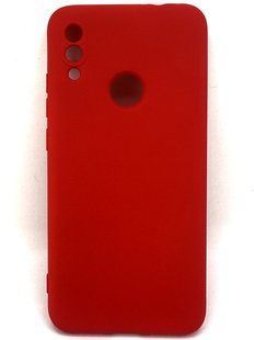 Силиконовый чехол для Xiaomi Redmi Note 7 / Note 7 Pro красный Soft Silicone Case Full (бампер) 1586478065 фото