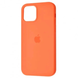 Силиконовый чехол для iPhone 15 Pro с закрытым низом Silicone Case оранжевый Kumquat 72 (бампер) id_17888 фото 1