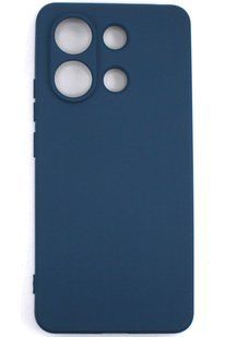 Силіконовий чохол для Xiaomi Redmi Note 13 4G темно синій Soft Silicone Case Full (бампер) 2513668921 фото
