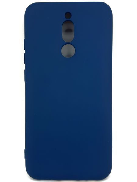 Силіконовий чохол для Xiaomi Redmi 8 темно синій Soft Silicone Case Full (бампер) id_18050 фото