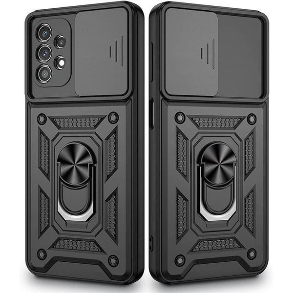 Противоударный чехол для Samsung A52 / A52 5G (A525 / A526) с защитой камеры Defender (черный) 1859409133 фото