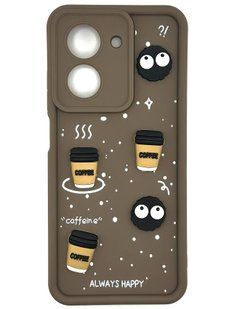 Силіконовий чохол для Xiaomi Redmi A5 коричневий 3D Coffee-n-Sweets (бампер) id_16085 фото