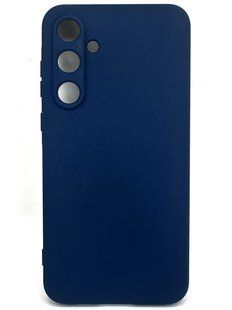 Силіконовий чохол для Samsung A55 5G (A556) темно синій Soft Silicone Case Full (бампер) id_18052 фото