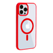 Прозрачный чехол для iPhone 13 Pro Max з MagSafe Color красный (TPU+PC) id_17407 фото 2