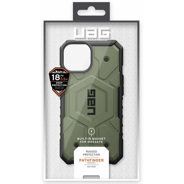 Чехол для iPhone 15 противоударный з Magsafe UAG Pathfinder хаки id_20465 фото