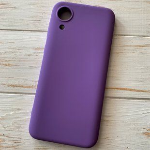 Силиконовый чехол для Samsung A03 Core (A032) фиолетовый Soft Silicone Case Full (бампер) 1674421984 фото