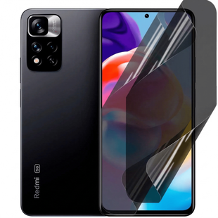 Гидрогелевая пленка антишпион для Xiaomi Redmi Note 11 Pro / Note 12 Pro 4G защитная противоударная Mietubl Anti-Spy id_19596 фото