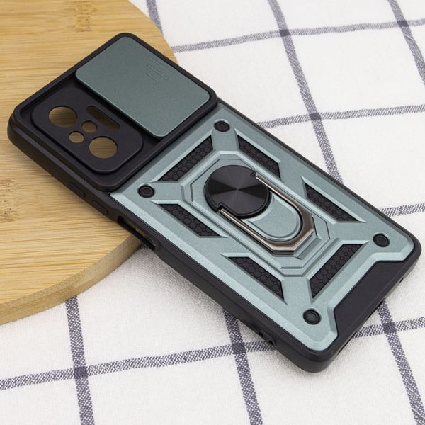Противоударный чехол для Xiaomi Redmi Note 10 Pro с защитой камеры Defender (зеленый) 1859409142 фото