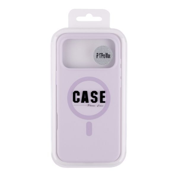Силиконовый чехол с MagSafe для iPhone 18 Pro Max Slim Ring Silicone Case фиалковый id_21936 фото