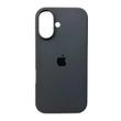 Силиконовый чехол для iPhone 17 с закрытым низом Silicone Case серый Dark Grey 15 (бампер)