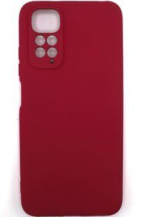 Силиконовый чехол для Xiaomi Redmi Note 11 / 11s малиновый Soft Silicone Case Full (бампер) 1981307092 фото