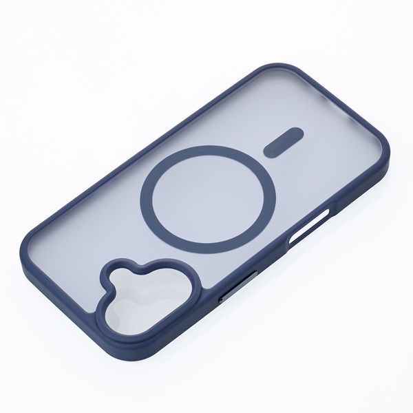 Чехол для iPhone 16 матовый с Magsafe синий Matte id_20042 фото