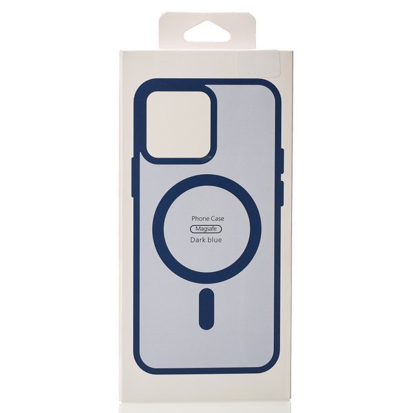 Чехол для iPhone 16 матовый с Magsafe синий Matte id_20042 фото