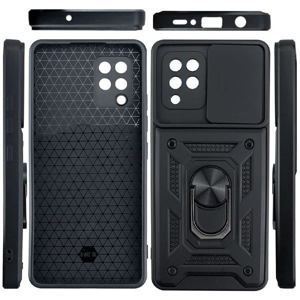 Противоударный чехол для Samsung A22 (A225) с защитой камеры Defender (черный) 1874147041 фото