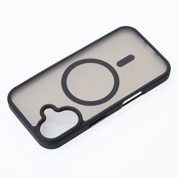 Чехол для iPhone 16 матовый с Magsafe черный Matte id_20044 фото