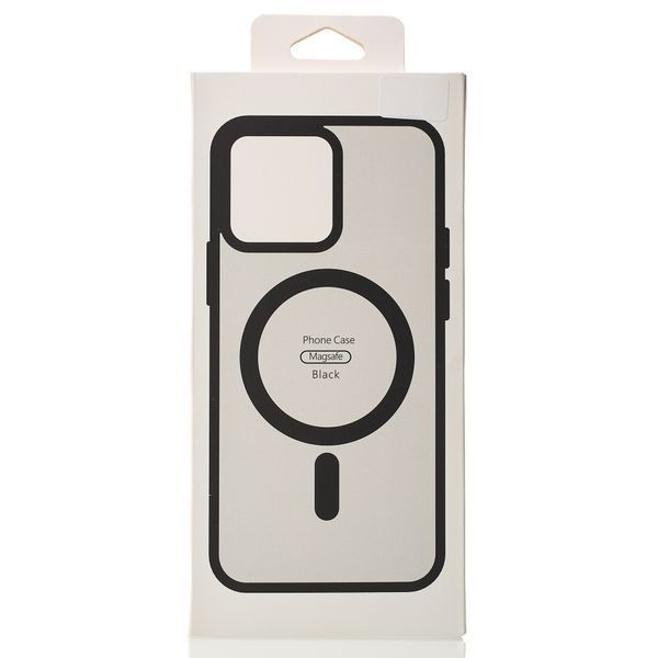 Чехол для iPhone 16 матовый с Magsafe черный Matte id_20044 фото