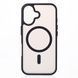 Чехол для iPhone 16 матовый с Magsafe черный Matte id_20044 фото 1