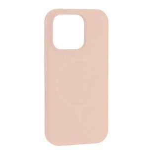 Силіконовий чохол з MagSafe для iPhone 14 Pro Slim Ring Soft рожевий id_21256 фото
