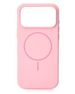 Силіконовий чохол з MagSafe для iPhone 18 Pro Max рожевий Slim Ring Soft id_21940 фото