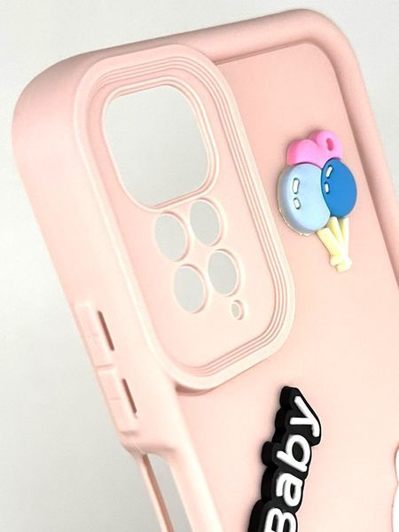 Силіконовий чохол для Xiaomi Redmi Note 11 / 11s рожевий 3D Coffee-n-Sweets (бампер) id_16092 фото
