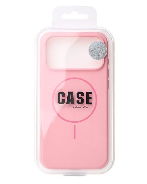 Силіконовий чохол з MagSafe для iPhone 18 Pro Max рожевий Slim Ring Soft id_21940 фото