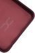 Силиконовый чехол для Samsung A05 (A055) бордовый Soft Silicone Case Full (бампер) 2086019263 фото 4