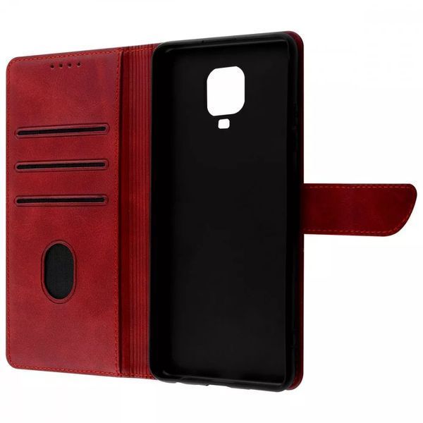 Чехол книжка для Xiaomi Redmi Note 9 Pro / 9s черный Wave id_21047 фото