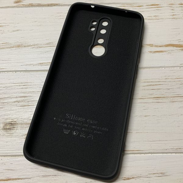 Силіконовий чохол для Xiaomi Redmi Note 8 Pro чорний Soft Silicone Case Full (бампер) 1707407832 фото