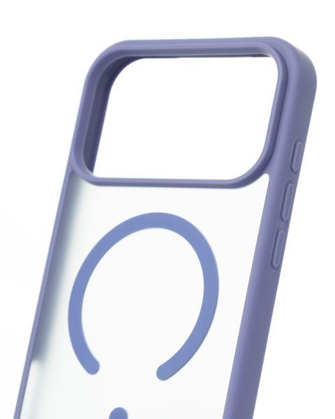Чехол для iPhone 18 Pro матовый с Magsafe серо синий Matte id_21991 фото