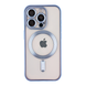 Чохол для iPhone 15 Pro з MagSafe Metallic (TPU+PC) блакитний id_17415 фото 1