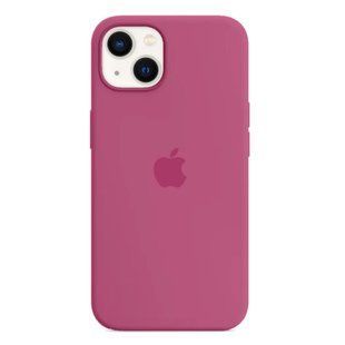 Силіконовий чохол для iPhone 15 з закритим низом Silicone Case малиновий Dragon Fruit 48 (бампер) id_17878 фото