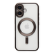 Чехол для iPhone 16 з MagSafe Metallic (TPU+PC) черный id_17366 фото 1