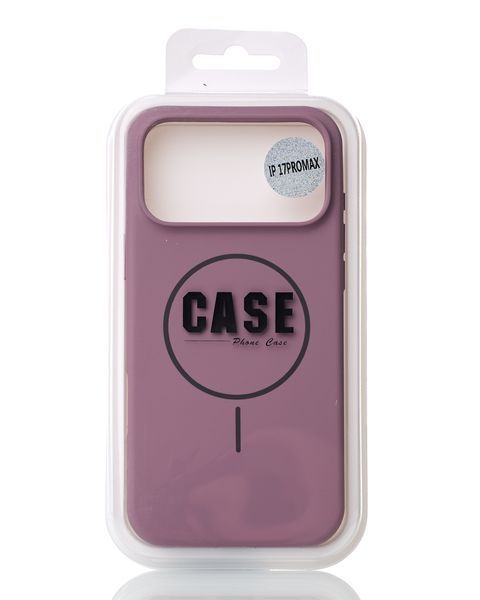 Силіконовий чохол з MagSafe для iPhone 18 Pro Slim Ring Silicone Case лавандовий id_21947 фото