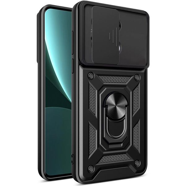 Противоударный чехол для Xiaomi Redmi Note 13 Pro 4G / Note 14S / Poco M6 Pro 4G с защитой камеры Defender (черный) 2743707408 фото