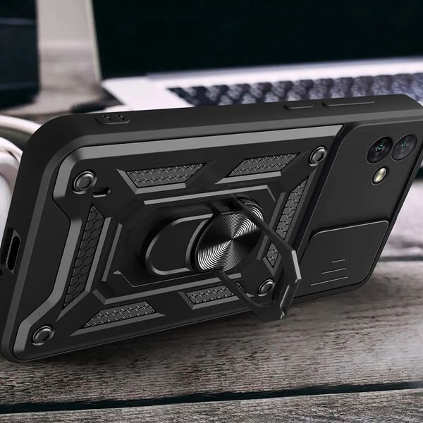 Протиударний чохол для Samsung A04 (A045) з захистом камери Defender (чорний) id_15984 фото