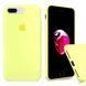 Силіконовий чохол для iPhone 7 Plus / 8 Plus (7+ / 8+) з закритим низом жовтий Cream Yellow 60 Silicone Case (бампер) id_17985 фото 1