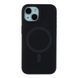 Силіконовий чохол з MagSafe для iPhone 15 Slim Ring Soft чорний id_20789 фото 1