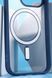 Прозорий чохол для iPhone 15 Pro з MagSafe Color темно зелений (TPU+PC) id_17424 фото 7