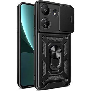 Противоударный чехол для Xiaomi Redmi 13C / Poco C65 с защитой камеры Defender (черный) 2743707418 фото
