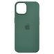 Силиконовый чехол для iPhone 13 Pro Max с закрытым низом серо-зеленый Pine Green 58 Silicone Case (бампер) 2629091564 фото 1