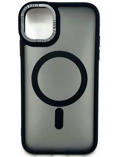Чехол для iPhone 14 с Magsafe Colourful черный id_16206 фото