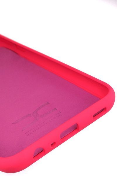 Силиконовый чехол для Samsung A03 (A035) ярко розовый Soft Silicone Case Full (бампер) 2499773491 фото