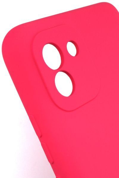 Силиконовый чехол для Samsung A03 (A035) ярко розовый Soft Silicone Case Full (бампер) 2499773491 фото
