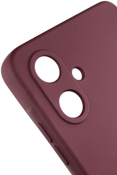 Силіконовий чохол для Samsung A06 (A065) бордовий Soft Silicone Case Full (бампер) 2433055614 фото