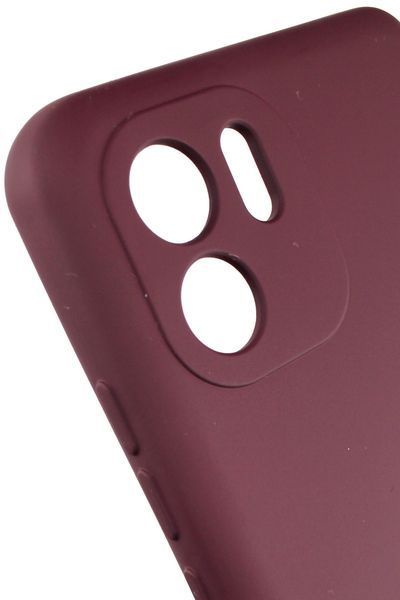 Силиконовый чехол для Xiaomi Redmi A1 / A2 бордовый Soft Silicone Case Full (бампер) 1843206533 фото