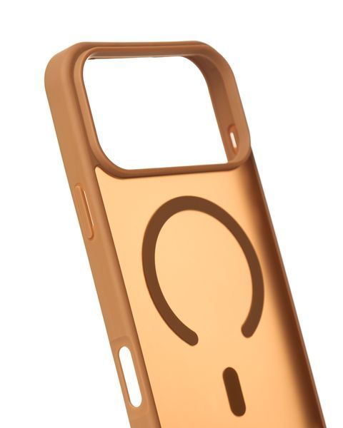 Чехол для iPhone 17 Pro матовый с Magsafe коричневый Matte id_20062 фото