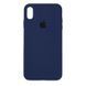 Силиконовый чехол для iPhone XS Max темно синий Deep Navy 69 Silicone Case (бампер) 1486935833 фото 2