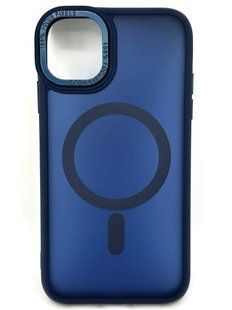 Чехол для iPhone 14 с Magsafe Colourful синий id_16208 фото