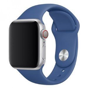 Ремінець для Apple Watch 40mm силіконовий синій (M L) 1981306919 фото